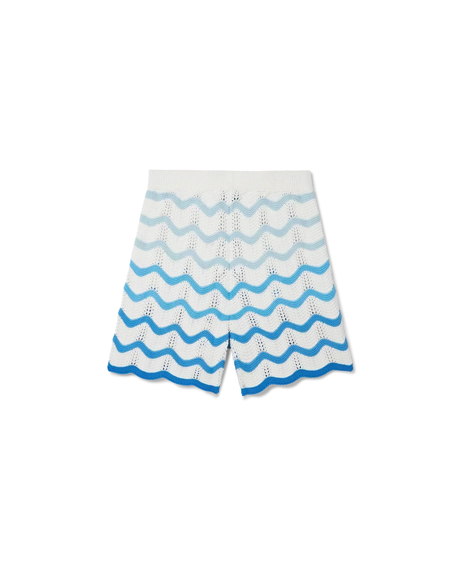 Wavy Gradient Crochet Shorts