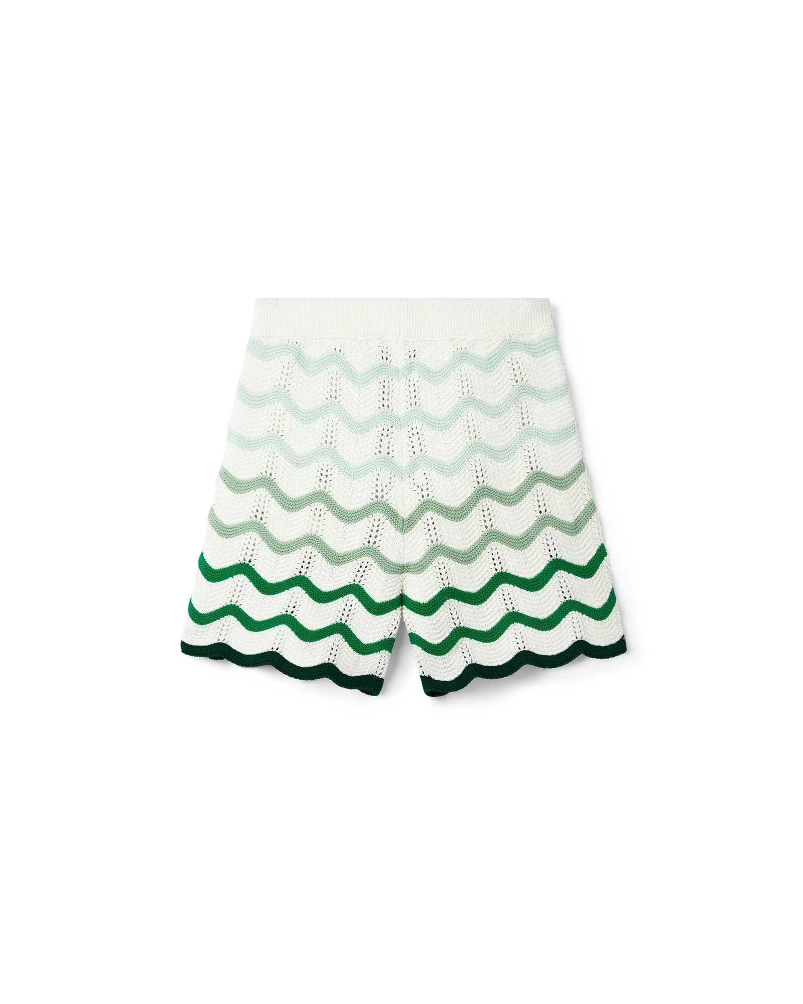 Wavy Gradient Crochet Shorts