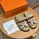 Sandales Chypre Hermès Café