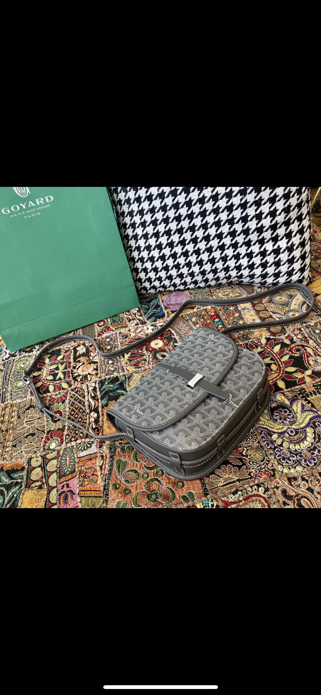 Sac Belvédère  vintage leather grey