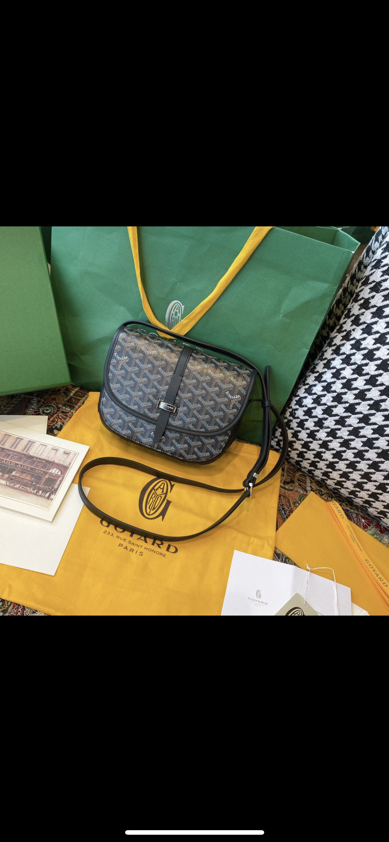 Sac Belvédère  édition black leather cuir