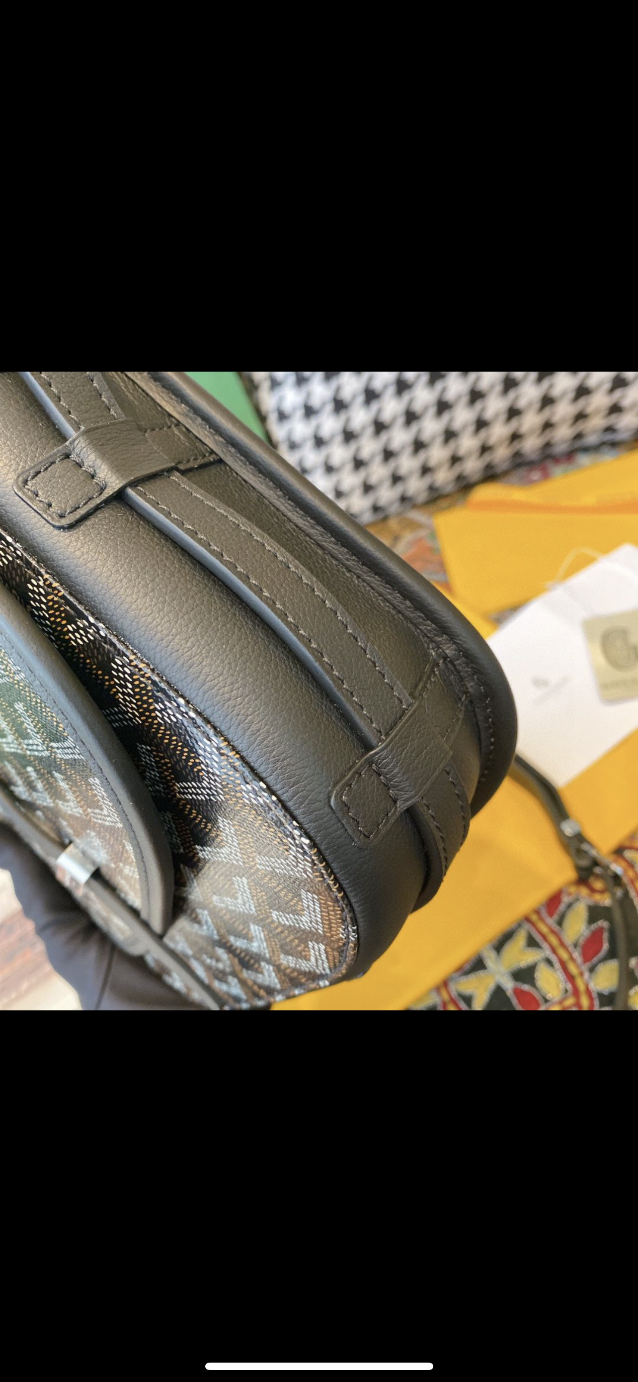 Sac Belvédère  édition black leather cuir