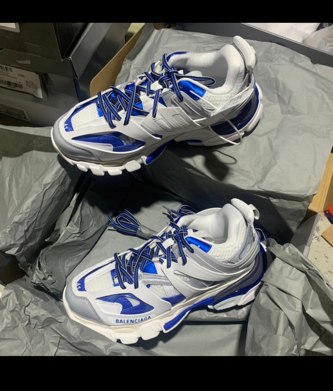 Blncg track blanc/bleu