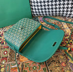 Sac Belvédère  green leather