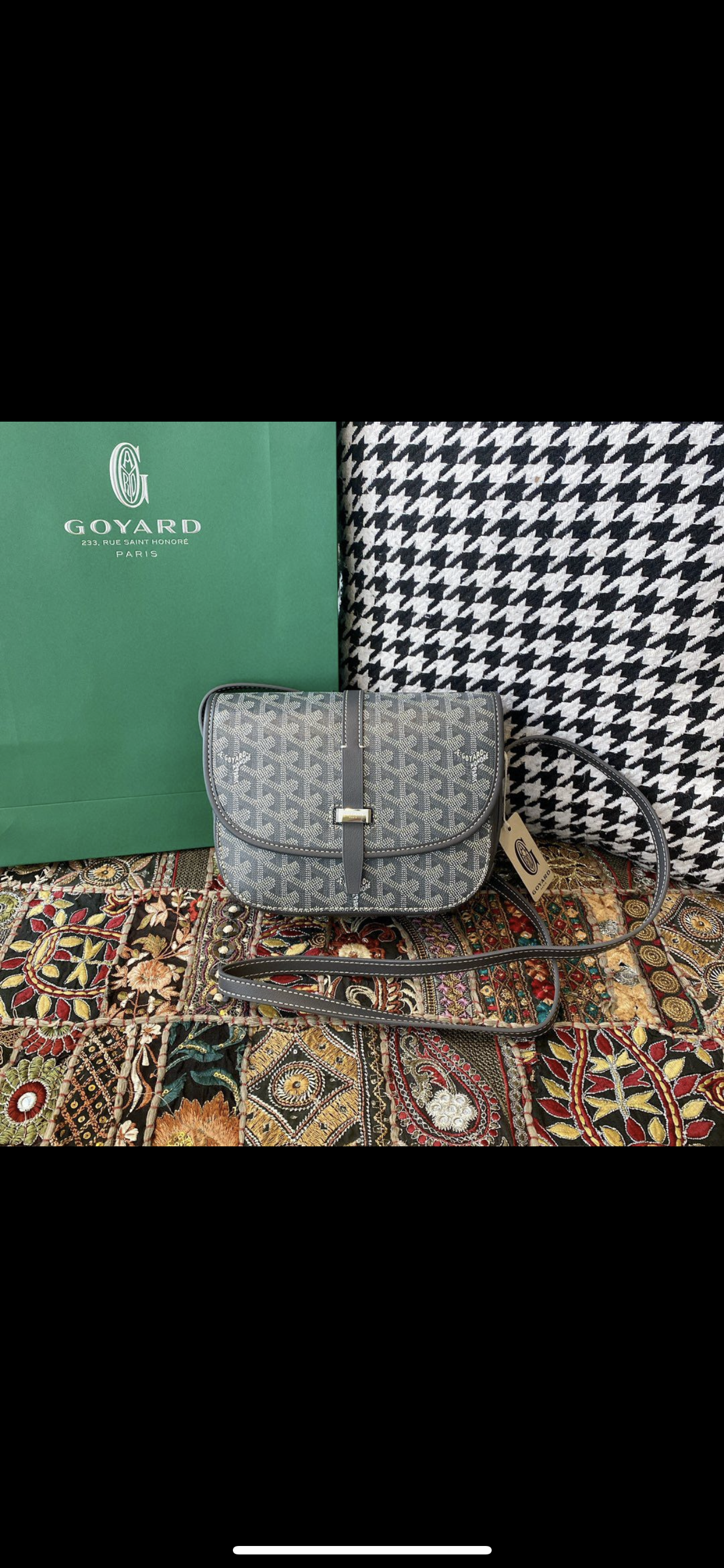 Sac Belvédère  vintage leather grey