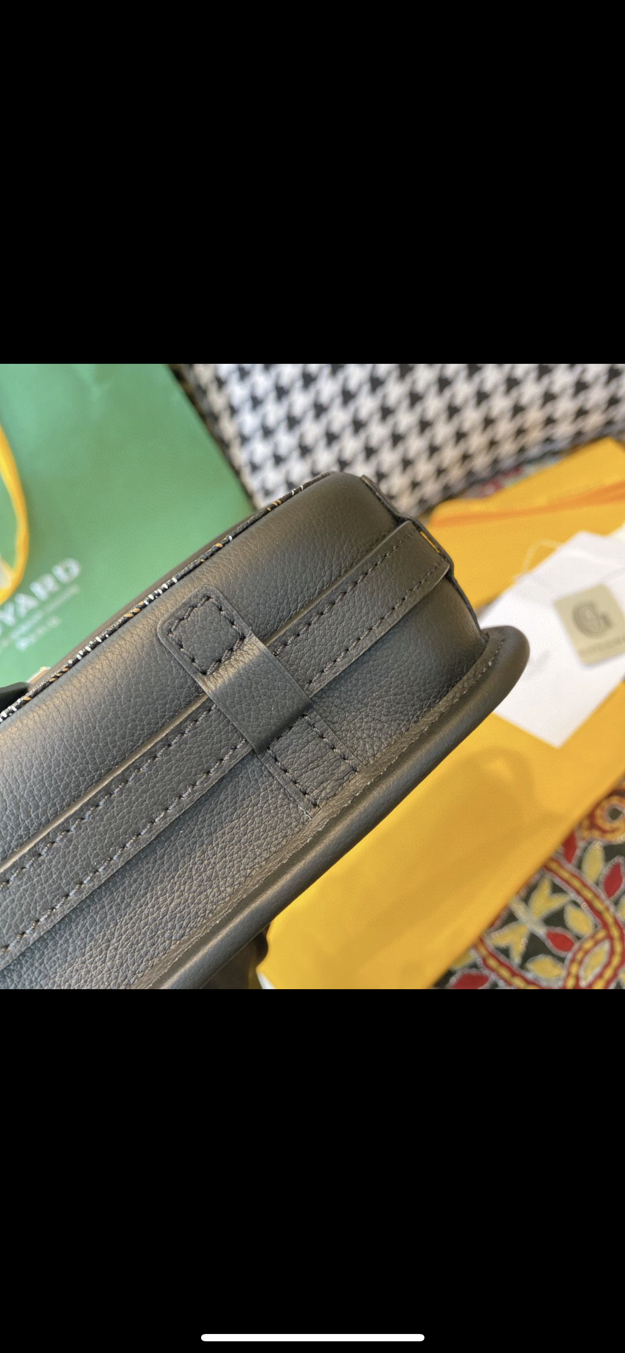 Sac Belvédère  édition black leather cuir