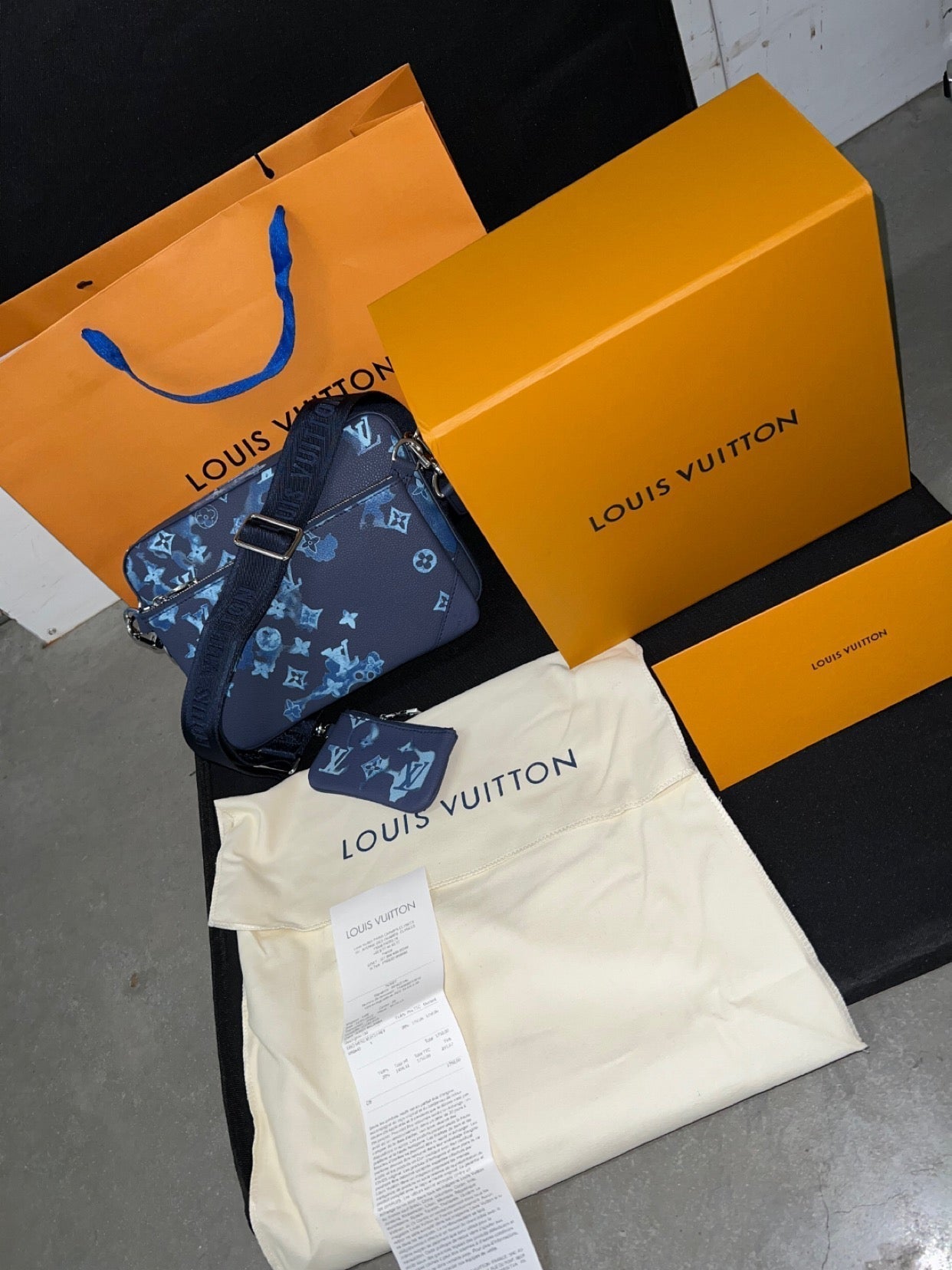 Sac Trio Messenger Aquarelle