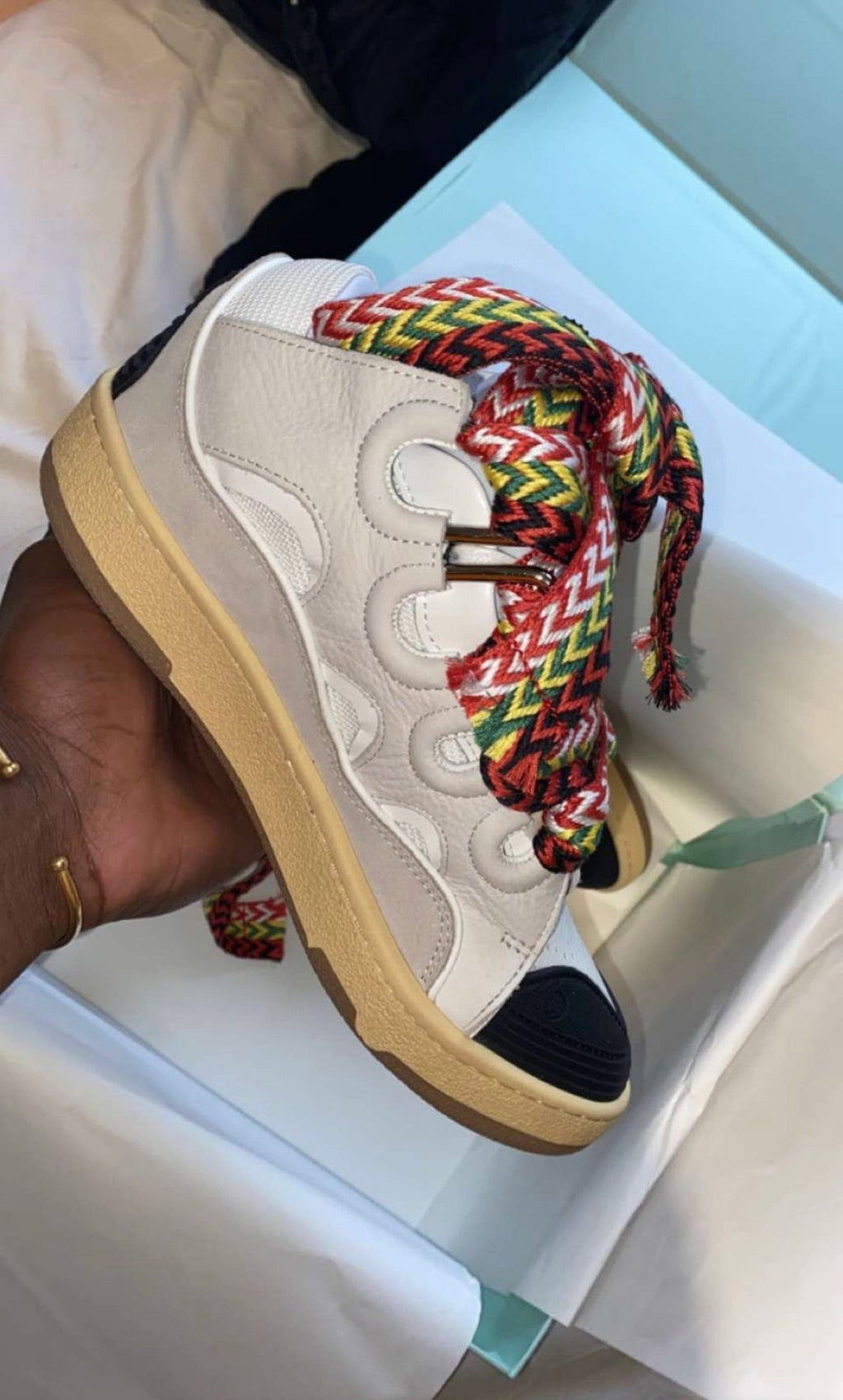 Sneakers Lanvin white red