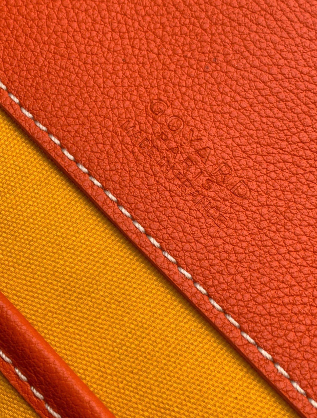 Sac Belvédère  orange  leather