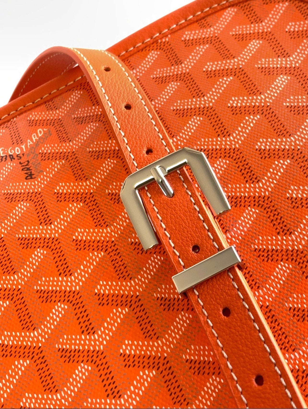 Sac Belvédère  orange  leather